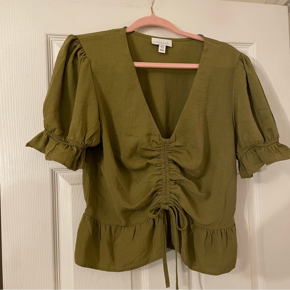 (Sz 10) Topshop Peplum Top